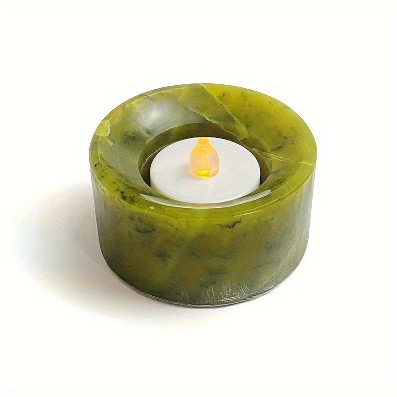 Natural Healing Crystal Candle Holder For Relaxation - MysticPavilion