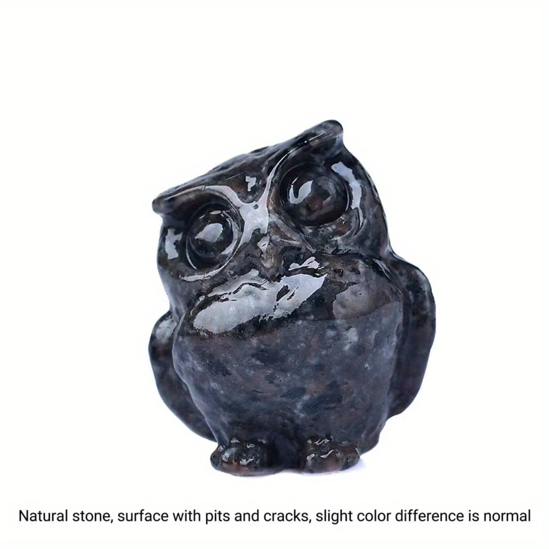 1Pc 3.5cm/1.38in Crystal Carved Owl - MysticPavilion