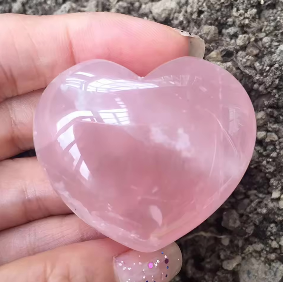 3PCS Heart Shaped Gem Rose Crystal For Love - MysticPavilion