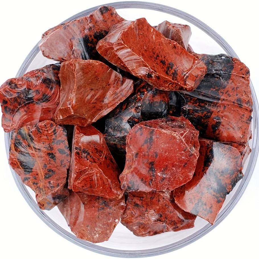 1lb / 460g Raw Red Obsidian for Cleansing, Balancing The Root & Sacral Chakras - MysticPavilion