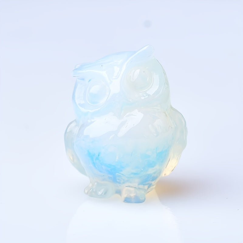 1Pc 3.5cm/1.38in Crystal Carved Owl - MysticPavilion