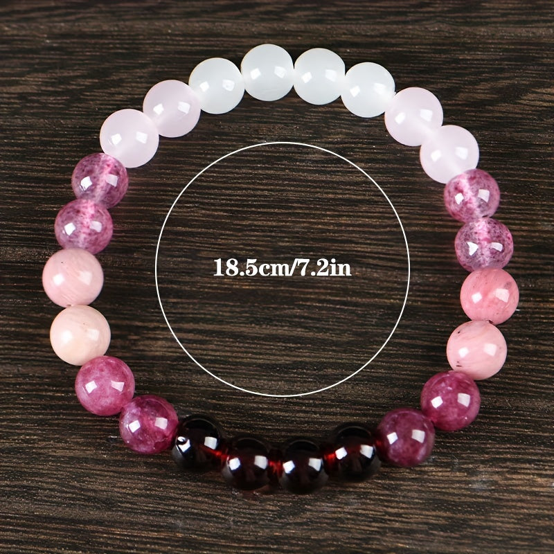 4 Pcs Crystal Beaded Bracelet Set For Wealth, Protection, And Vitality - MysticPavilion