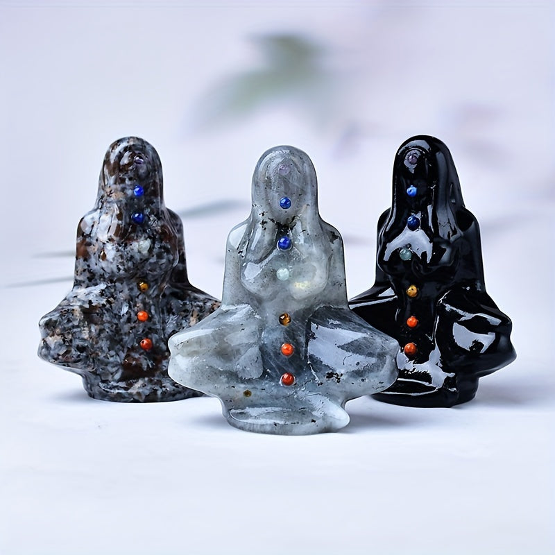 1 Pc 8cm/3.15in Seven Chakras Yoga Decor - MysticPavilion
