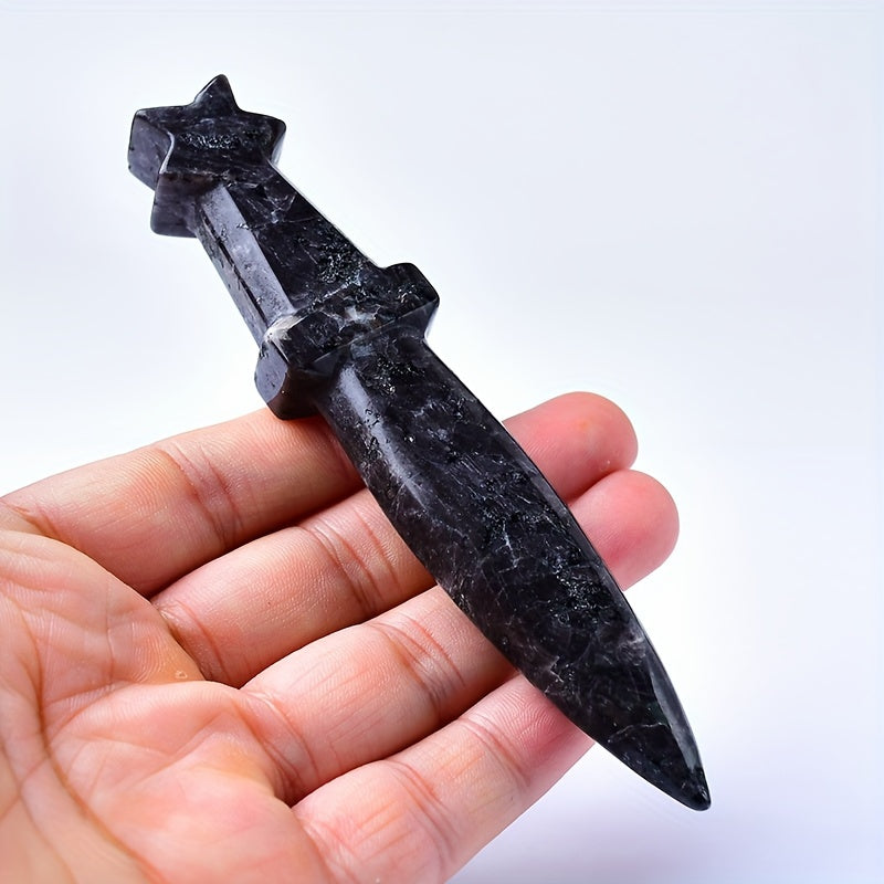 1Pc 13cm/5.11in Crystal Carved Witch's Dagger - MysticPavilion