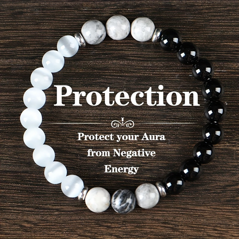 4 Pcs Crystal Beaded Bracelet Set For Wealth, Protection, And Vitality - MysticPavilion