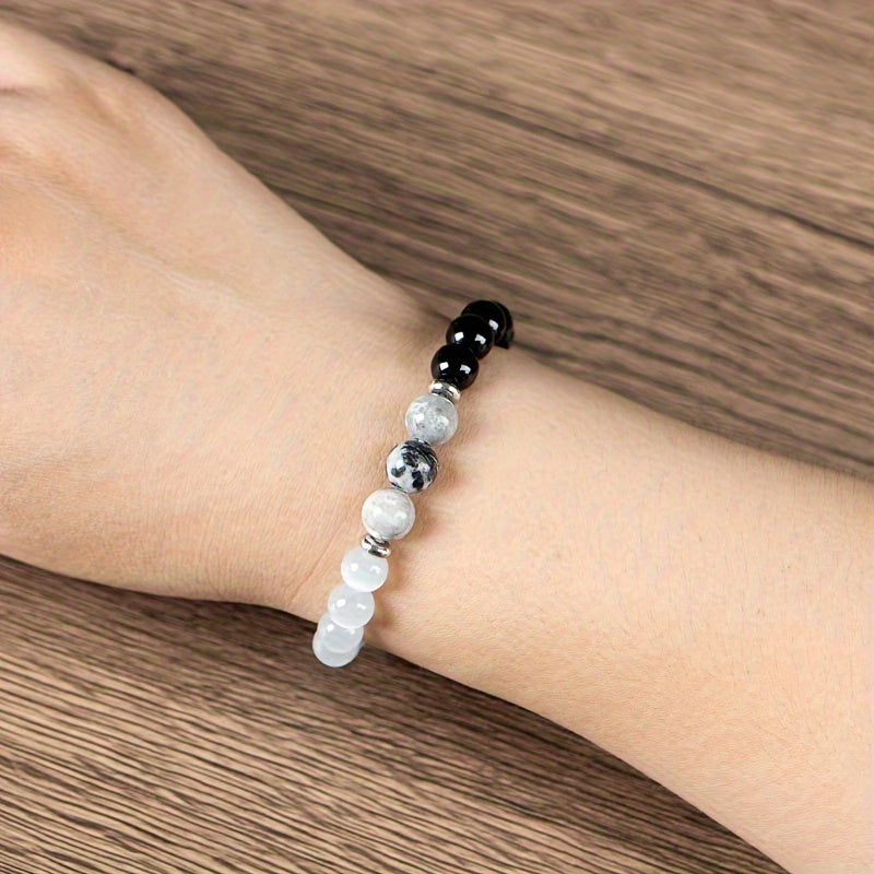 4 Pcs Crystal Beaded Bracelet Set For Wealth, Protection, And Vitality - MysticPavilion