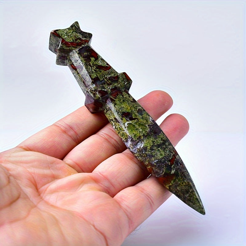 1Pc 13cm/5.11in Crystal Carved Witch's Dagger - MysticPavilion