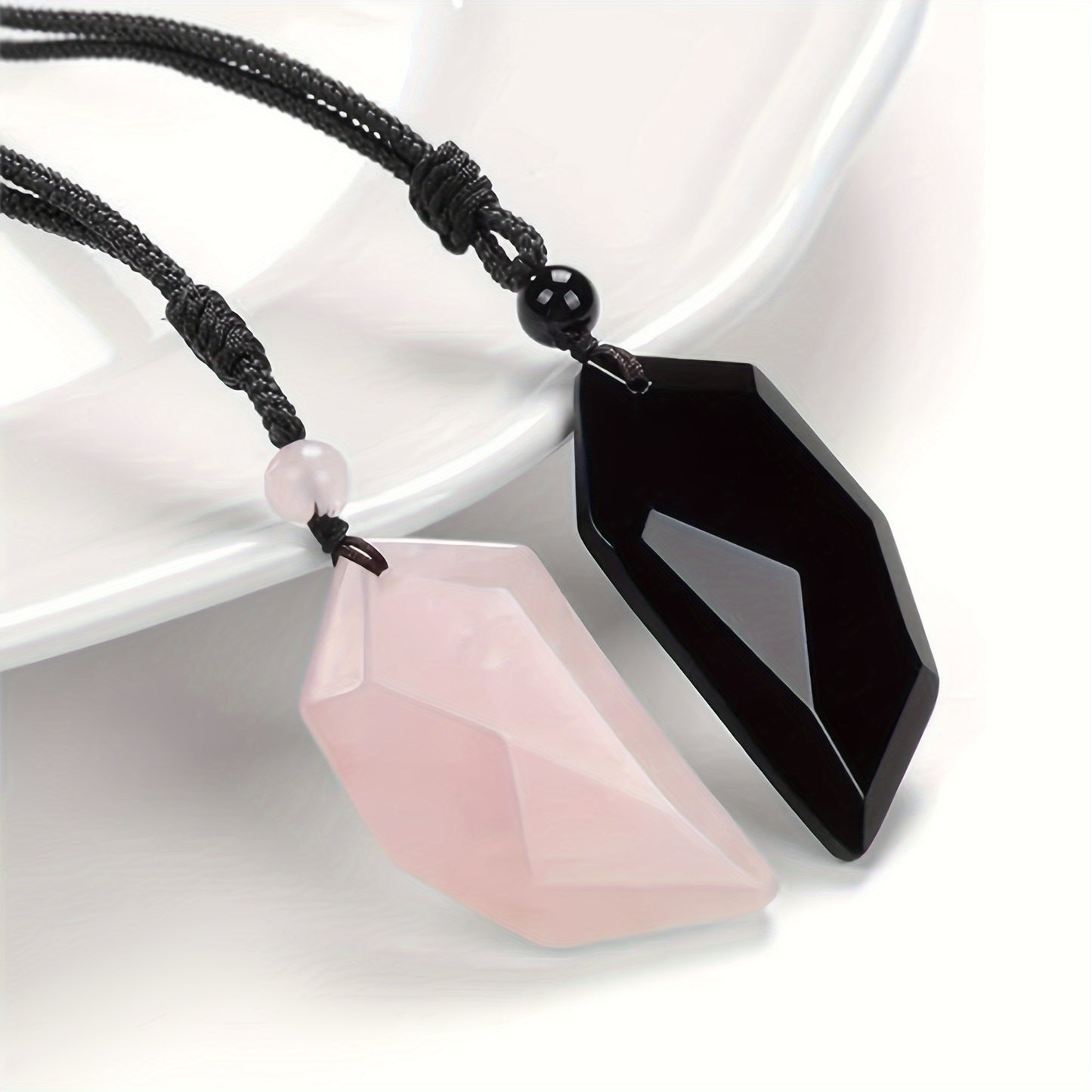 2 PCS Healing Stone Heart Couples Necklace - Love Puzzle Necklace for Partners - MysticPavilion