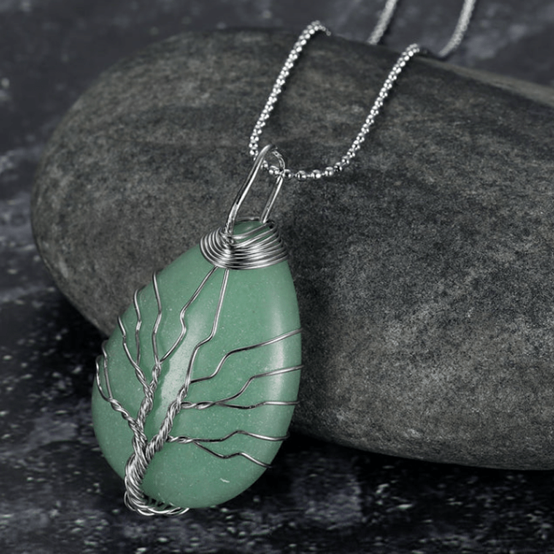 Healing Crystal Tree of Life Necklace - MysticPavilion
