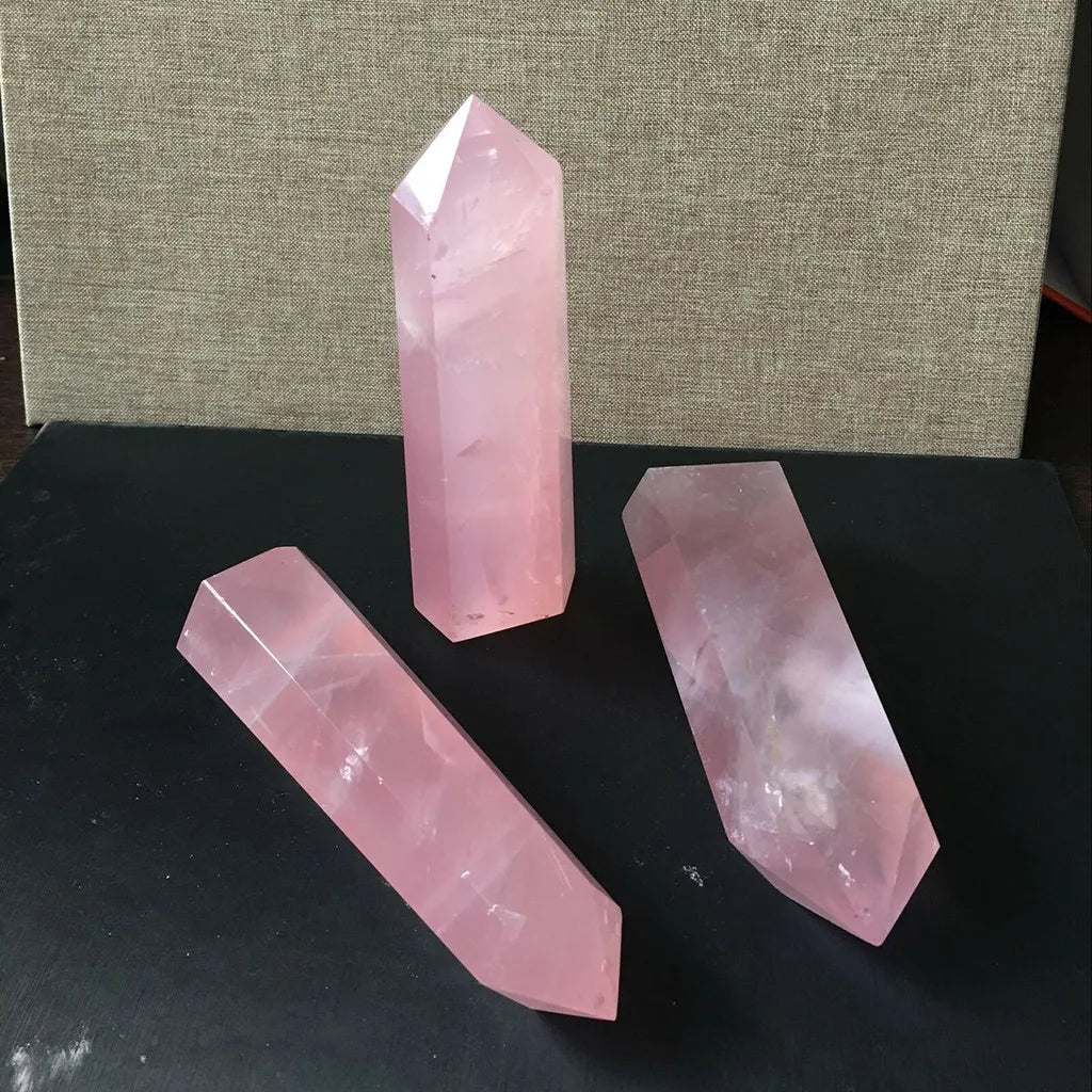 Pink Rose Quartz Wand For Love - MysticPavilion