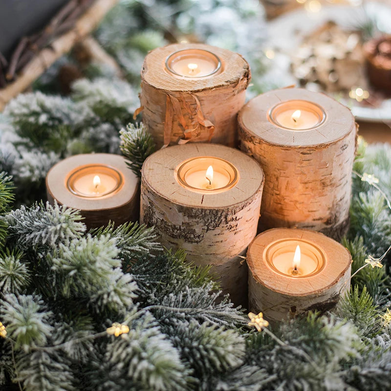 Wooden Candle Holders - MysticPavilion