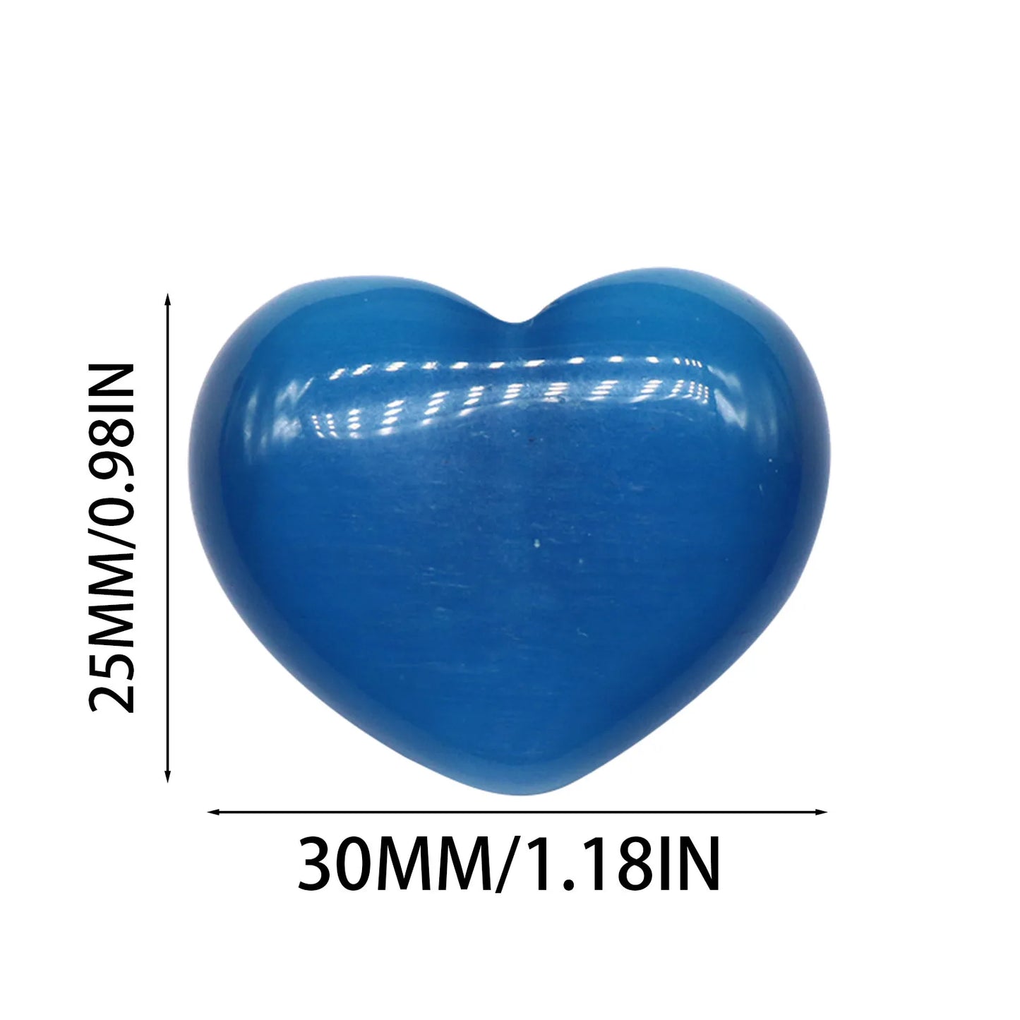 3PCS Colorful Heart Shape Crystal For Drawing Love & Happiness - MysticPavilion