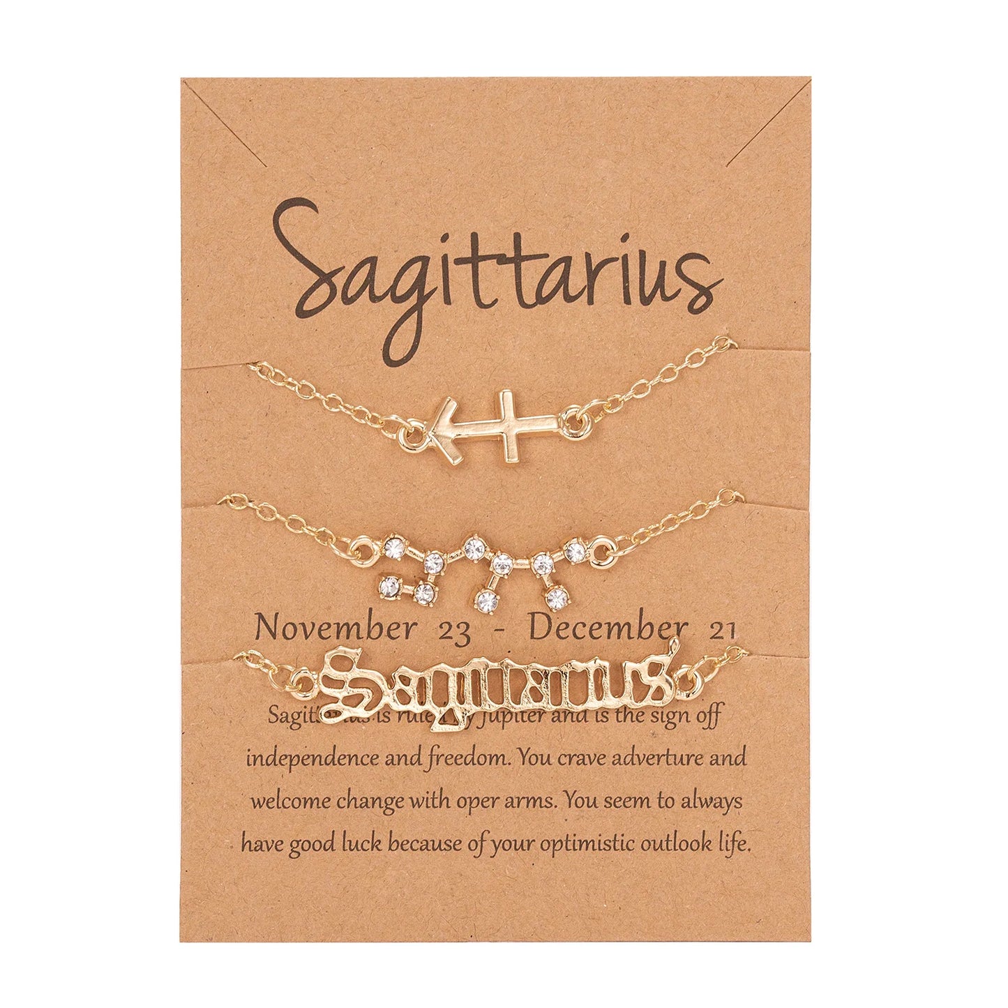 3 PCS Zodiac Sign Bracelets Set for Emotional Connection & Spiritual Bond