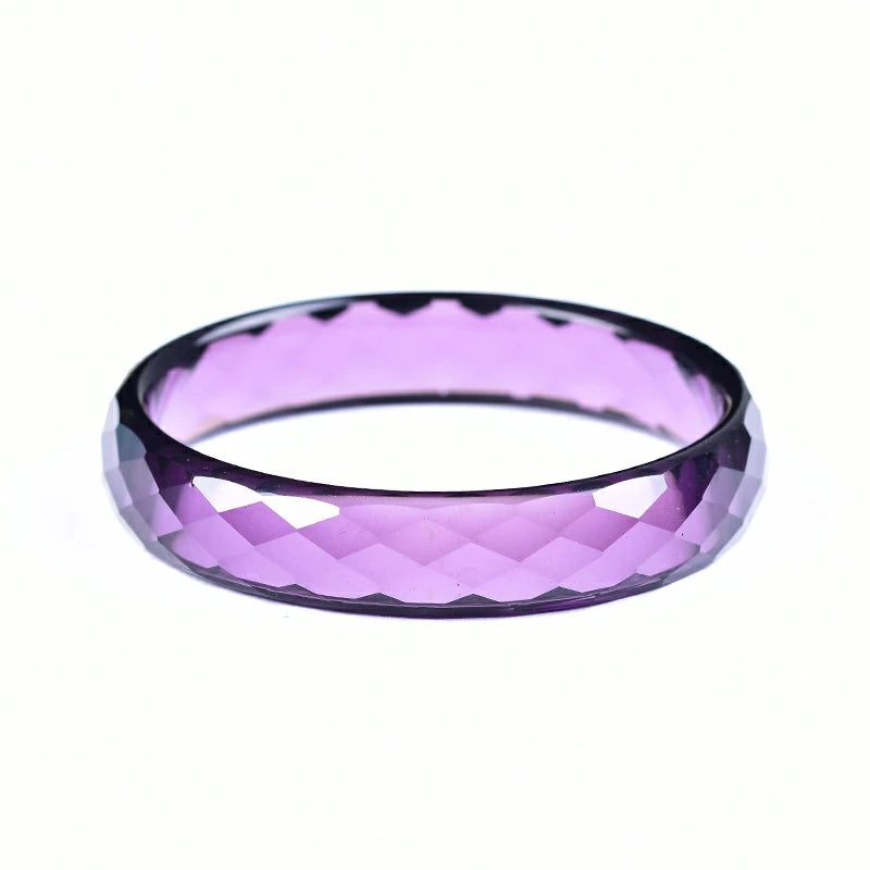 Purple Carved Faceted Cut Bracelet For Happiness - MysticPavilion