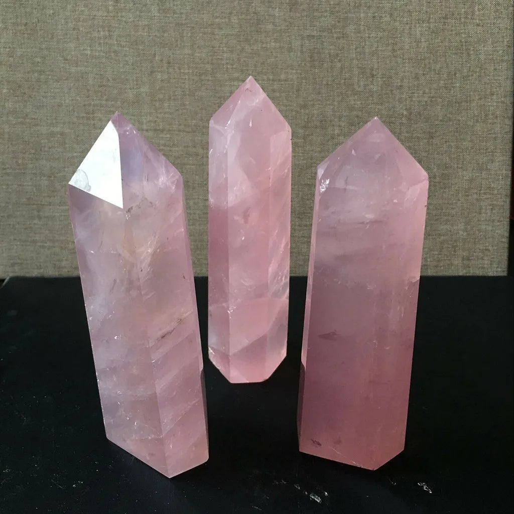 Pink Rose Quartz Wand For Love - MysticPavilion
