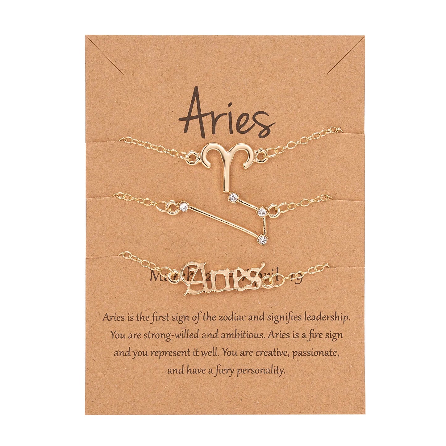 3 PCS Zodiac Sign Bracelets Set for Emotional Connection & Spiritual Bond