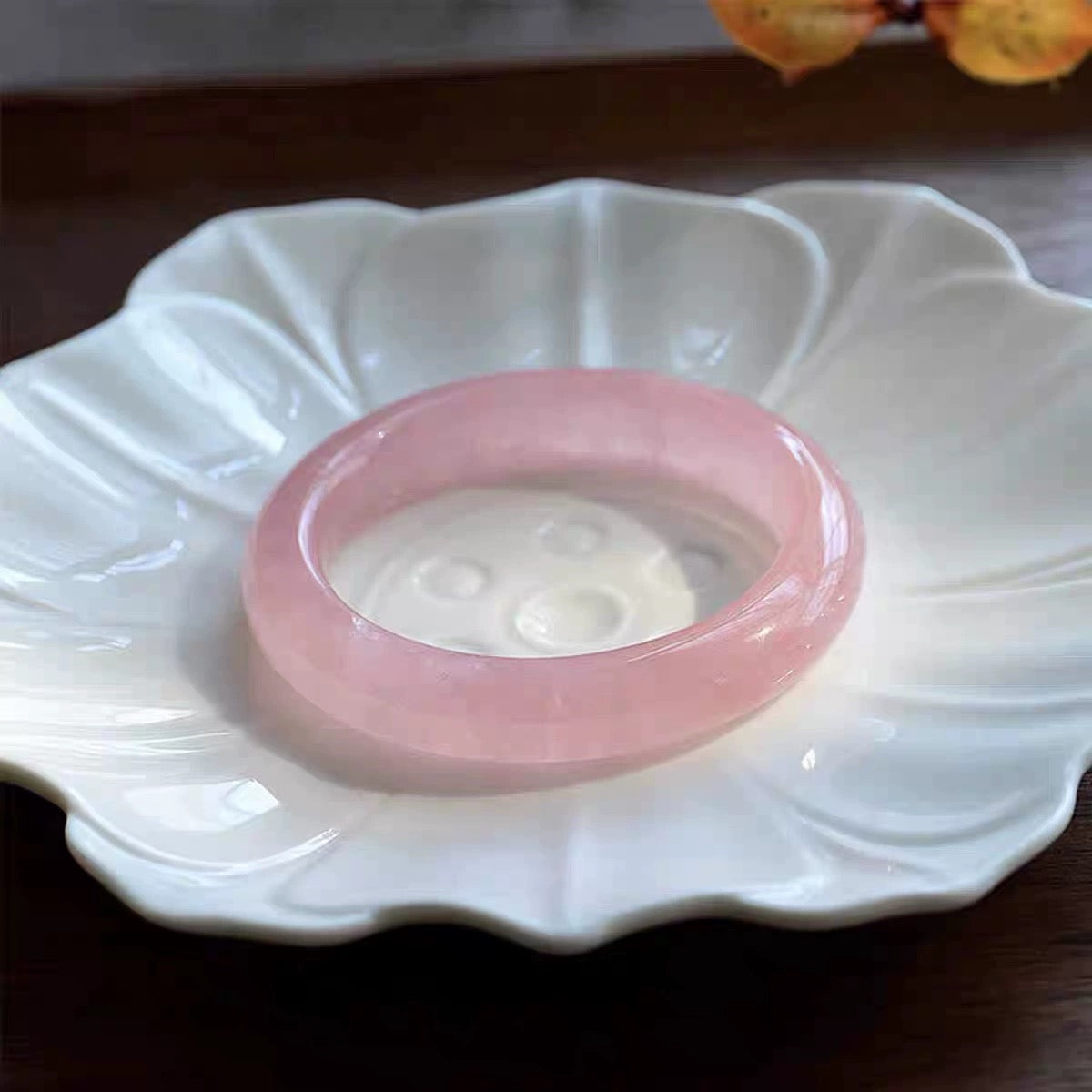 Rose Quartz Bangle For Drawing Love & Enhancing Intimacy - MysticPavilion