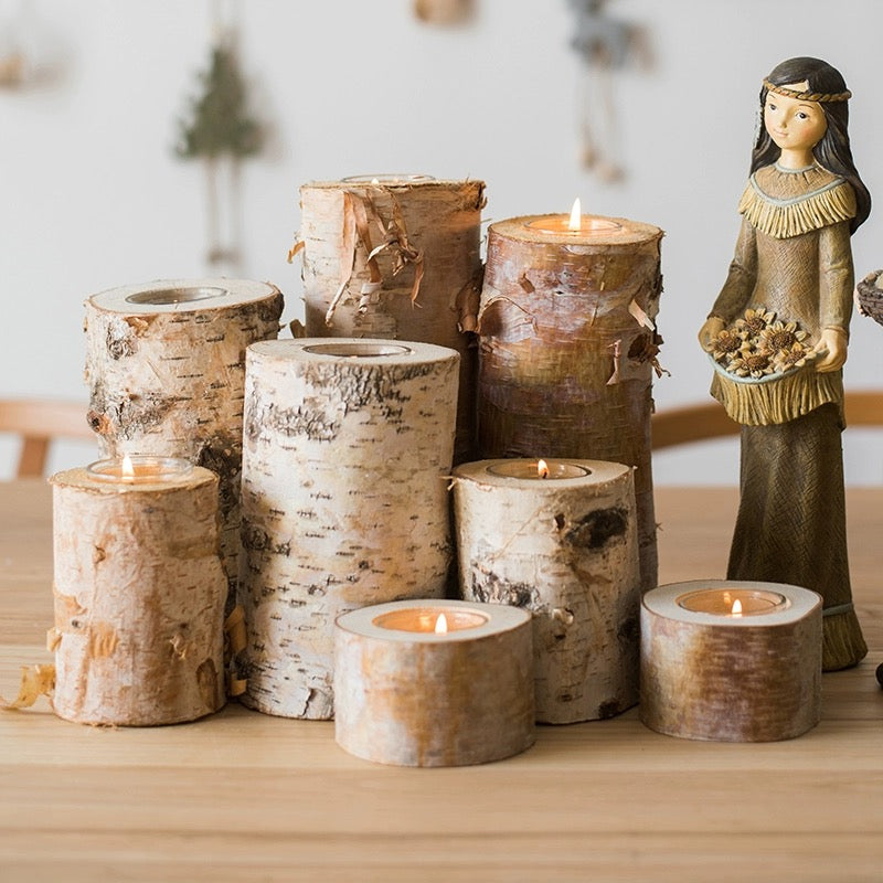 Wooden Candle Holders - MysticPavilion