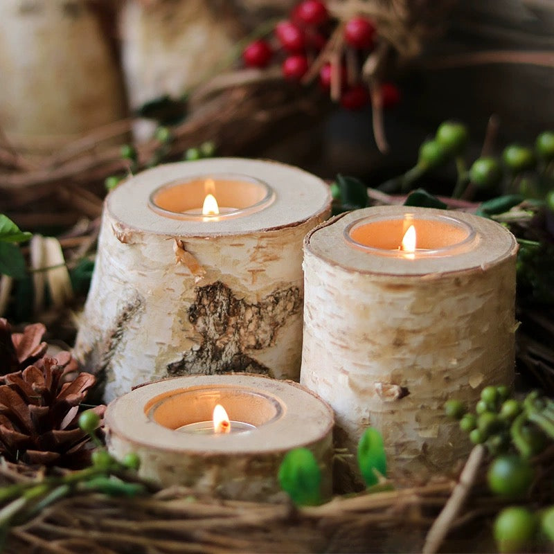 Wooden Candle Holders - MysticPavilion