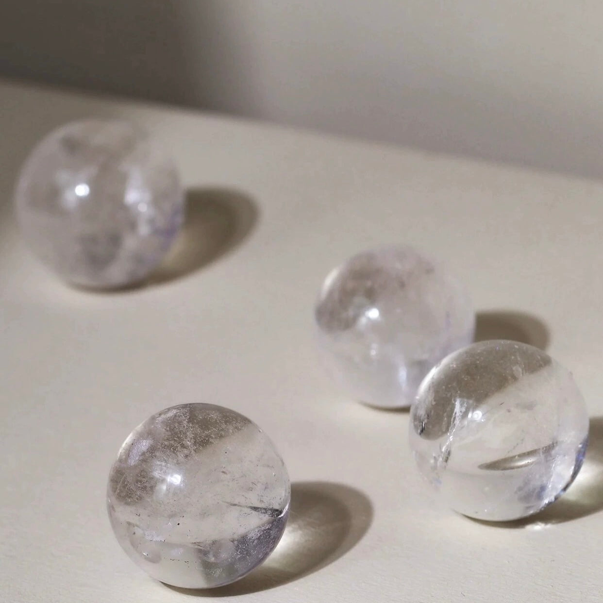 White Clear Crystal Sphere For Healing - MysticPavilion