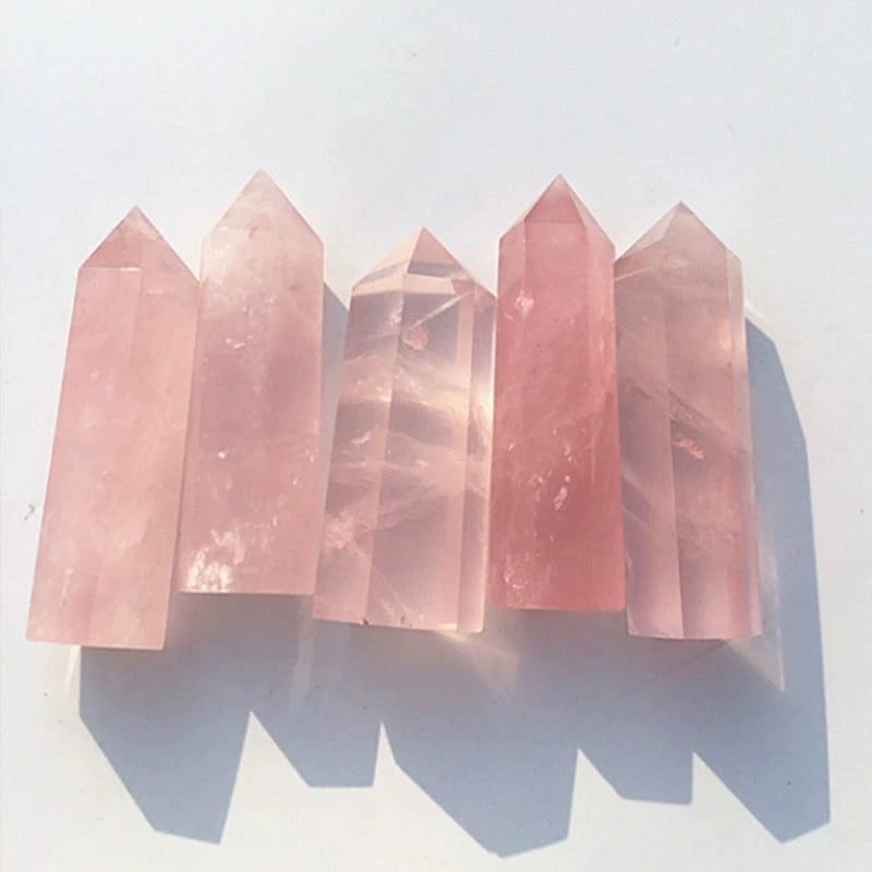 Pink Rose Quartz Wand For Love - MysticPavilion