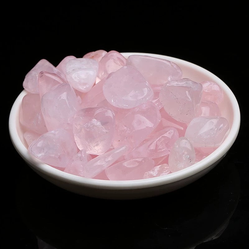 Rose Quartz Tumbled Chips For Love - MysticPavilion