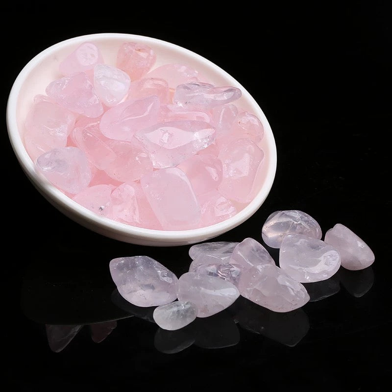 Rose Quartz Tumbled Chips For Love - MysticPavilion