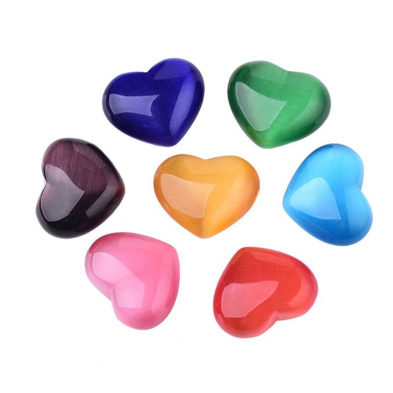 3PCS Colorful Heart Shape Crystal For Drawing Love & Happiness - MysticPavilion