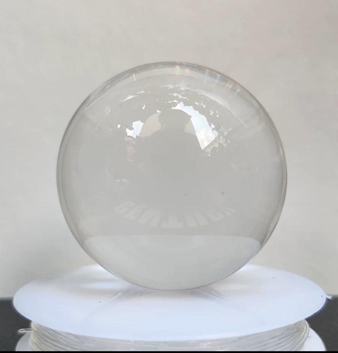 White Clear Crystal Sphere For Healing - MysticPavilion