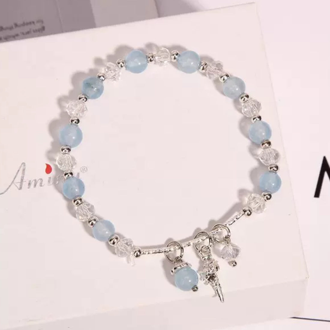 Blue Crystal Bracelet For Love, Healing & Companion - MysticPavilion