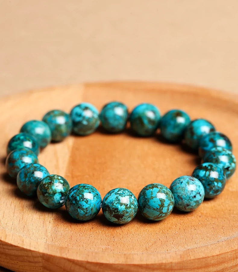 Blue Turquoise Beaded Bracelet For Protection And Healing - MysticPavilion