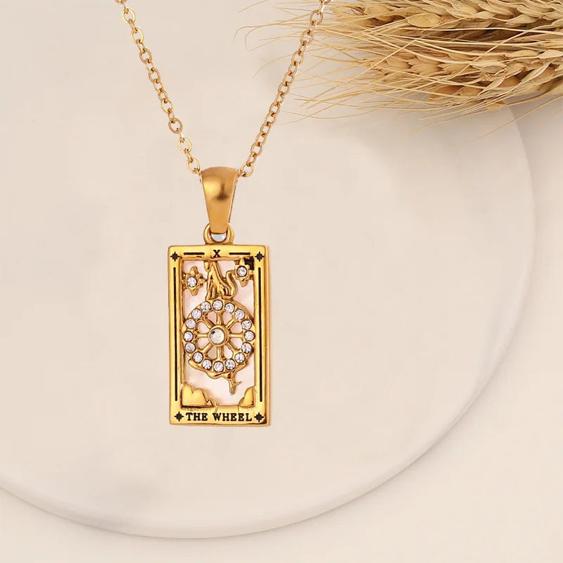 Tarot Card Necklace for Protection