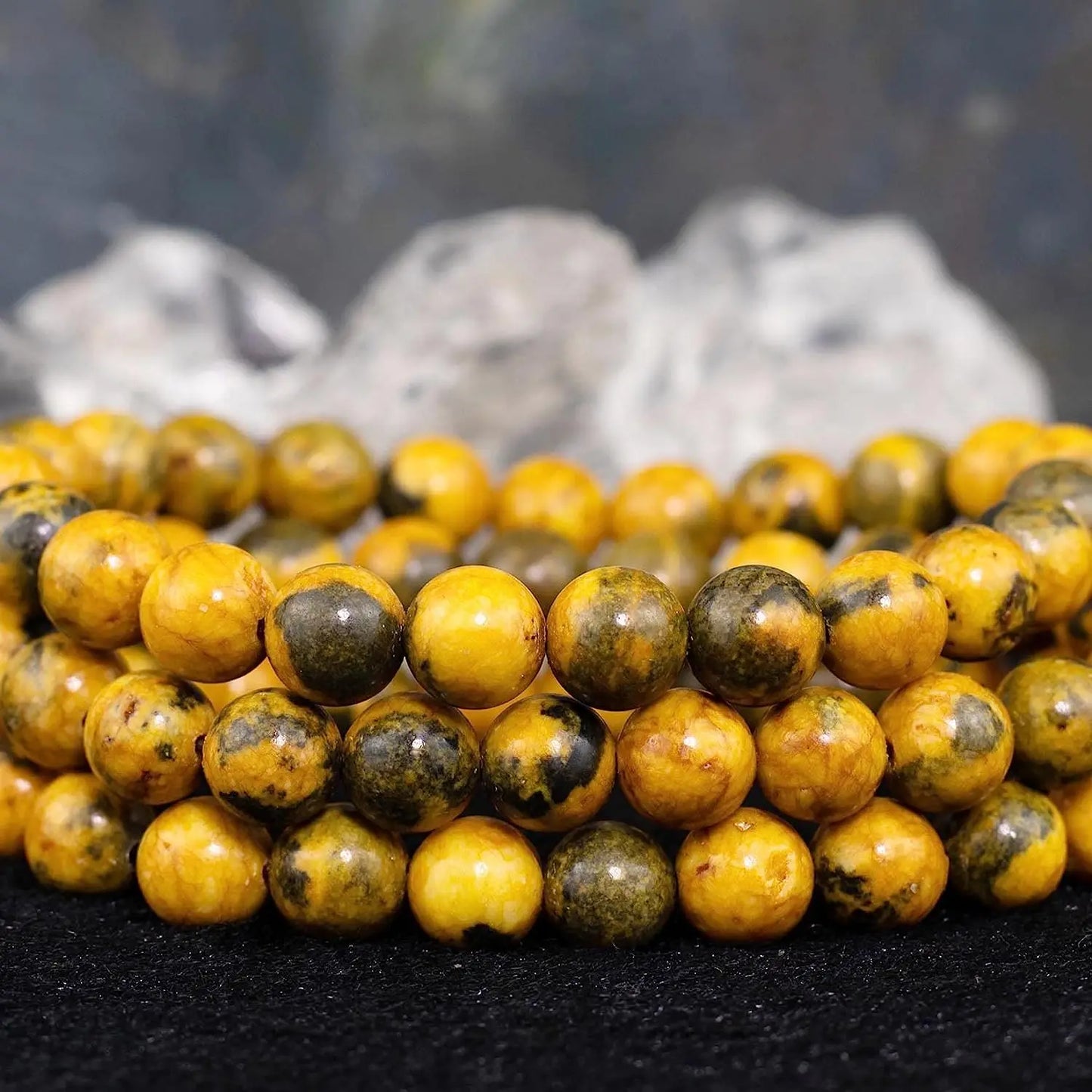 Bumblebee Jasper Crystal Bracelet For Confidence & Optimism - MysticPavilion
