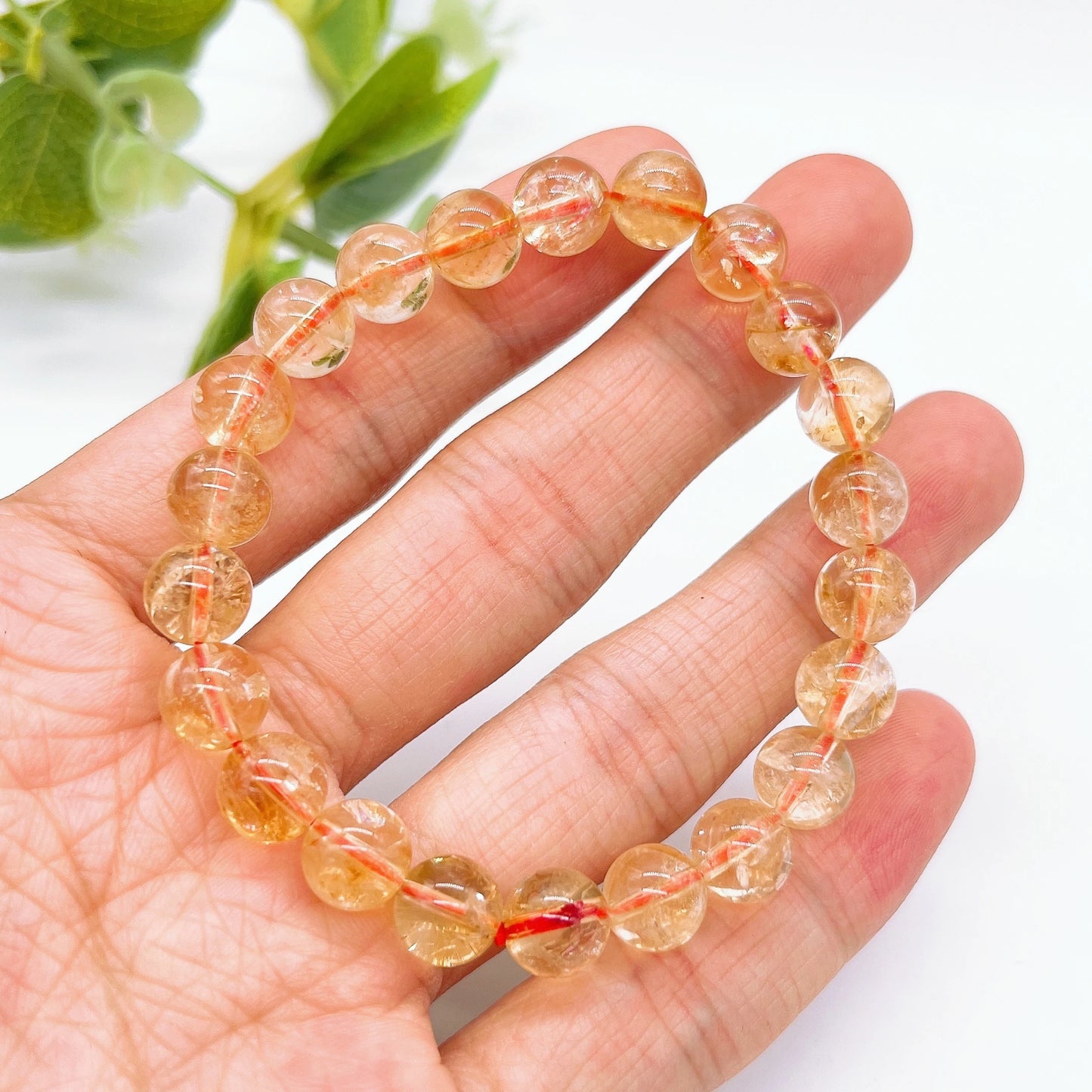 Natural Citrine Beaded Bracelet For Prosperity, Joy, And Creativity - MysticPavilion