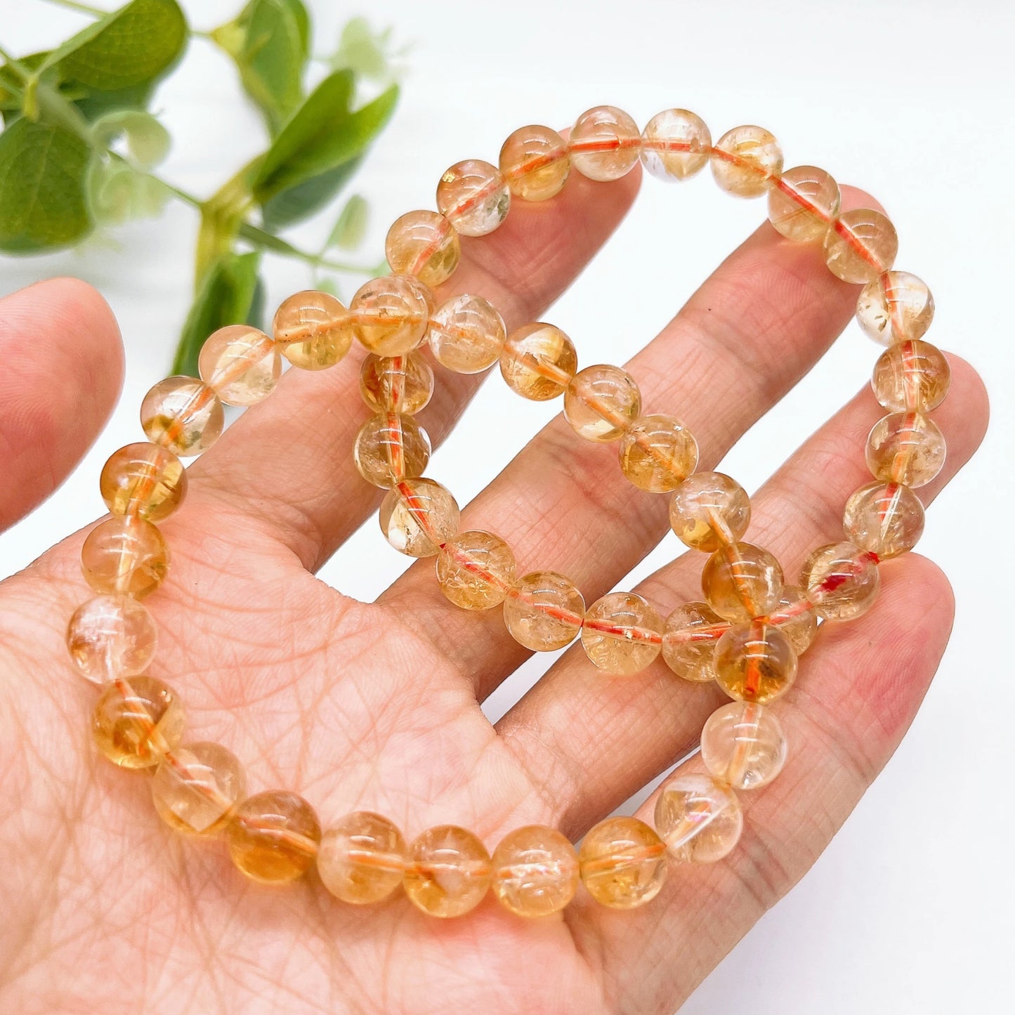 Natural Citrine Beaded Bracelet For Prosperity, Joy, And Creativity - MysticPavilion