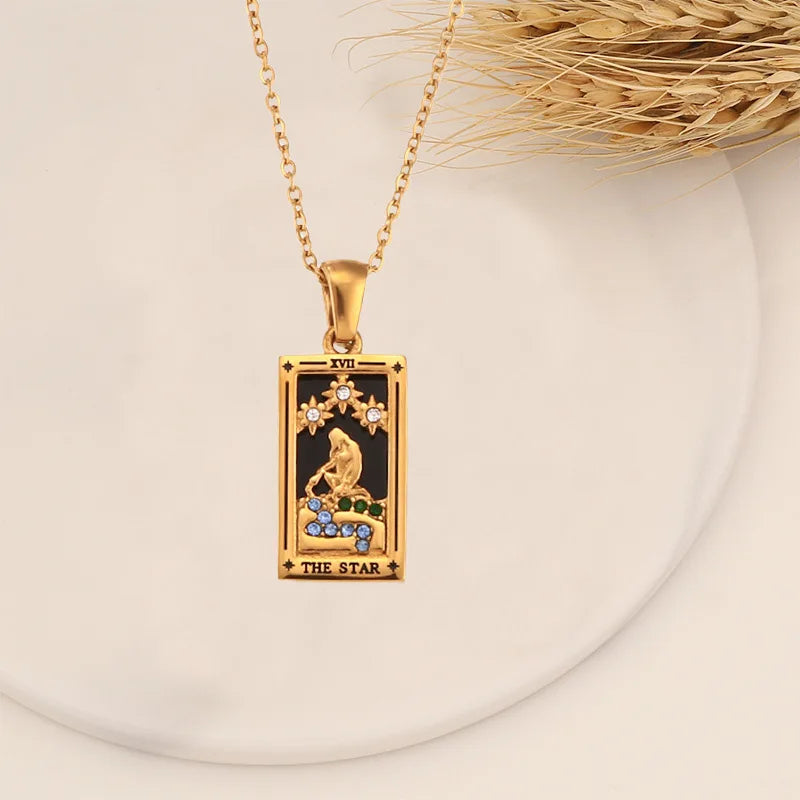 Tarot Card Necklace for Protection
