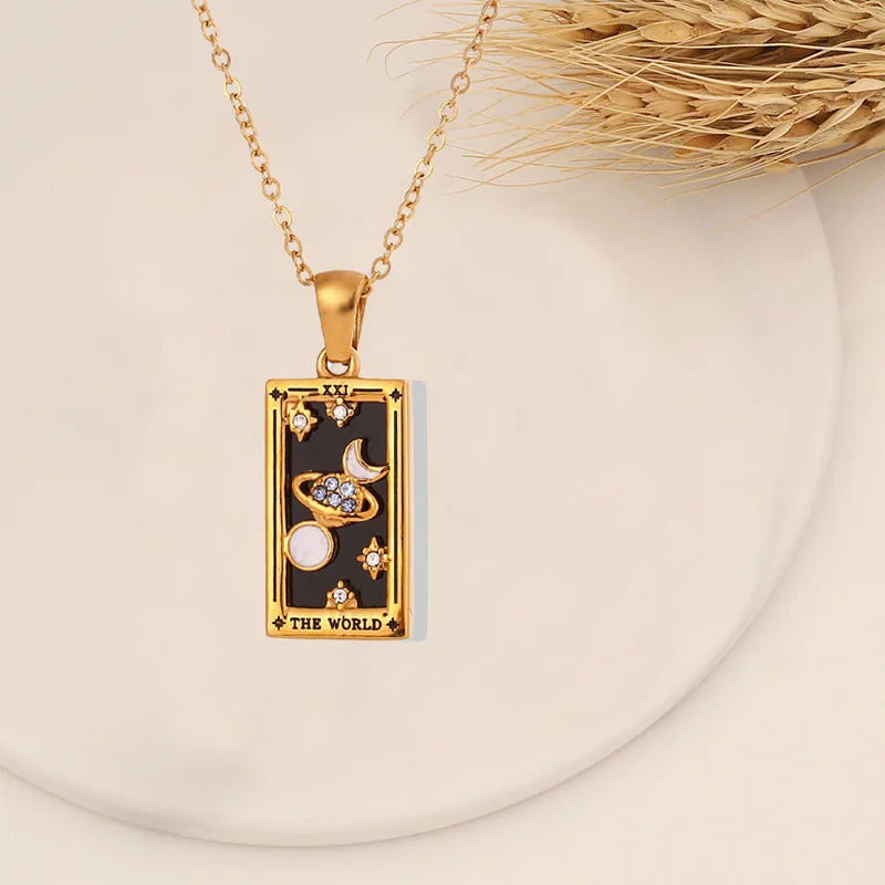 Tarot Card Necklace for Protection