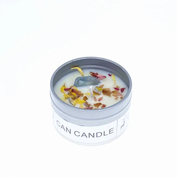 Dried Flower Aromatherapy Candles with Crystal Stone For Building Intimacy& Removing Interference - MysticPavilion