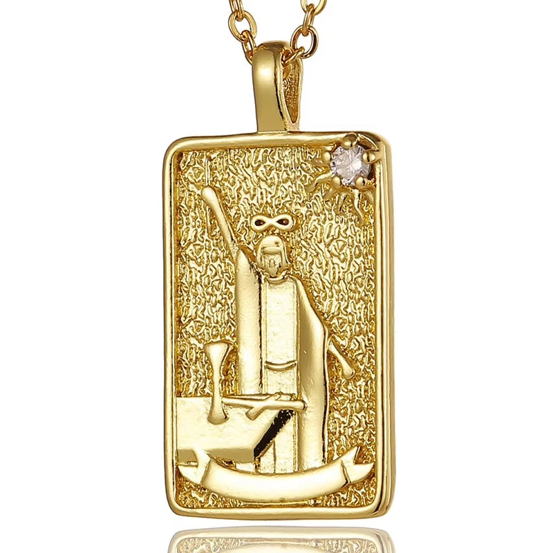 Tarot Card Necklace for Protection