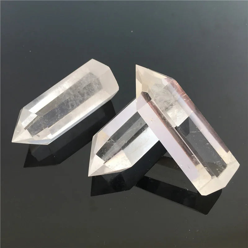 Clear Crystal Hexagonal Wand For Manifestation - MysticPavilion