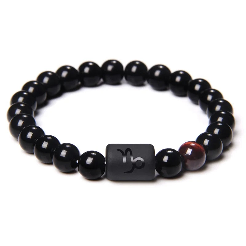 Black Onyx Zodiac Sign Bracelet - MysticPavilion