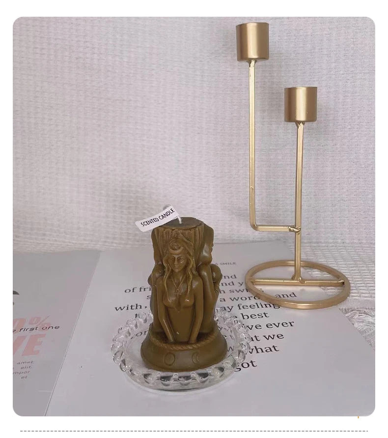 Creative Magic Three Goddess Candle buddhist candle for ritual - MysticPavilion