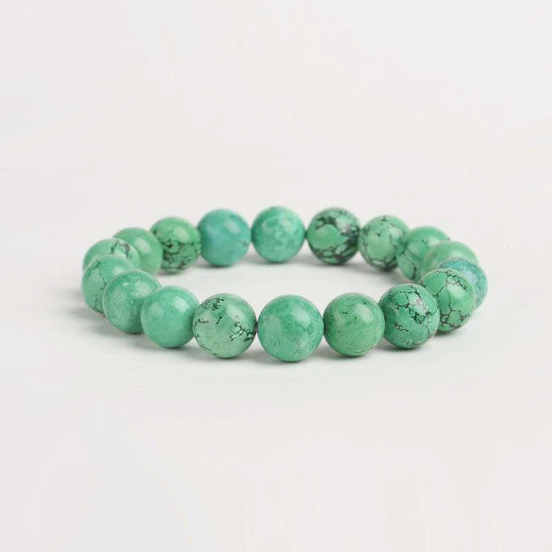 Green Turquoise Beaded Bracelet For Harmony And Balance - MysticPavilion