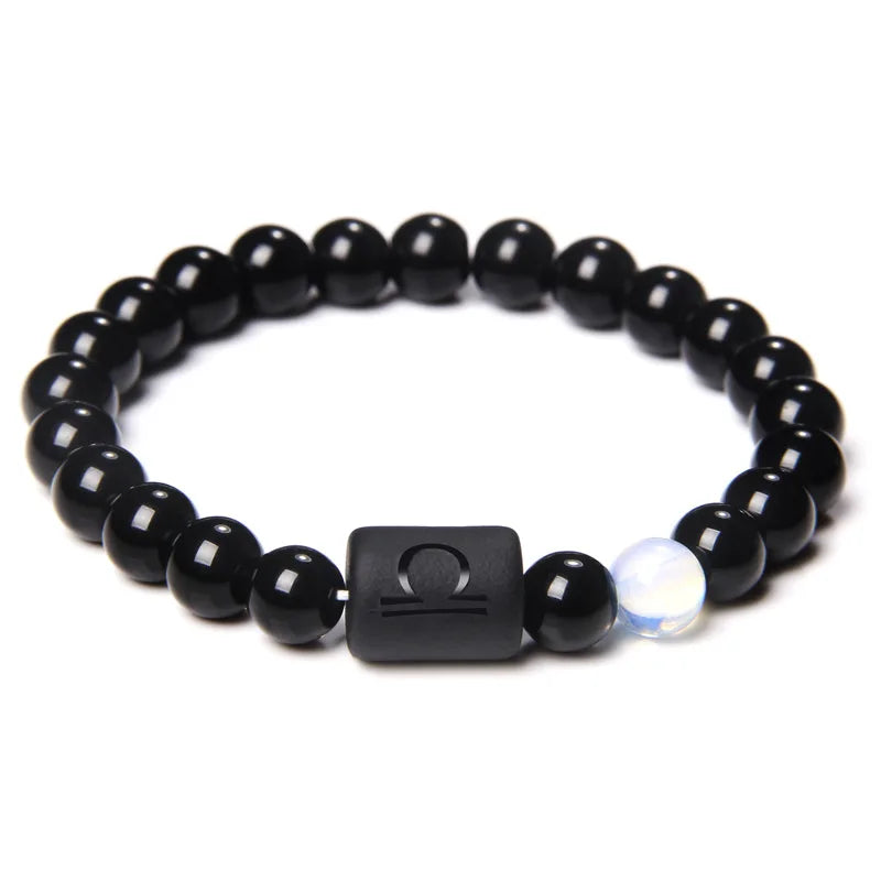 Black Onyx Zodiac Sign Bracelet - MysticPavilion