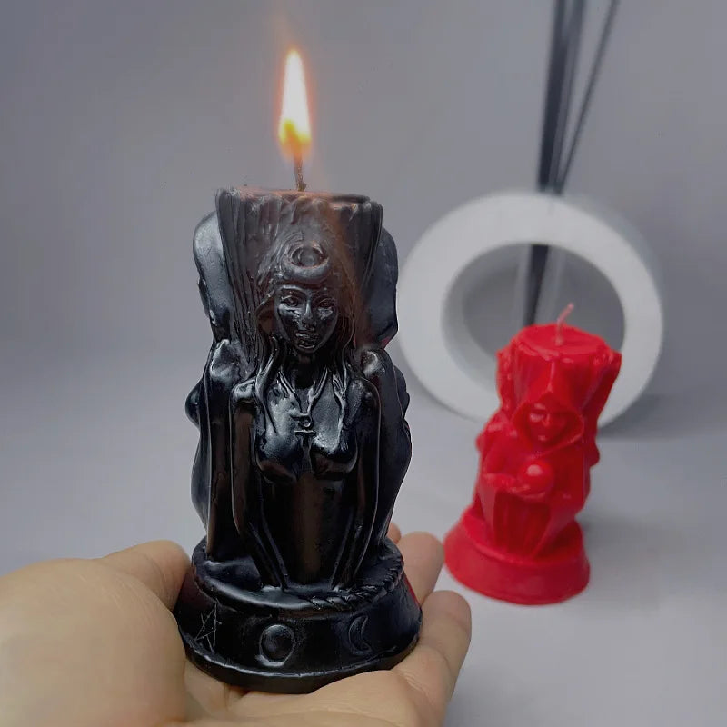 Creative Magic Three Goddess Candle buddhist candle for ritual - MysticPavilion
