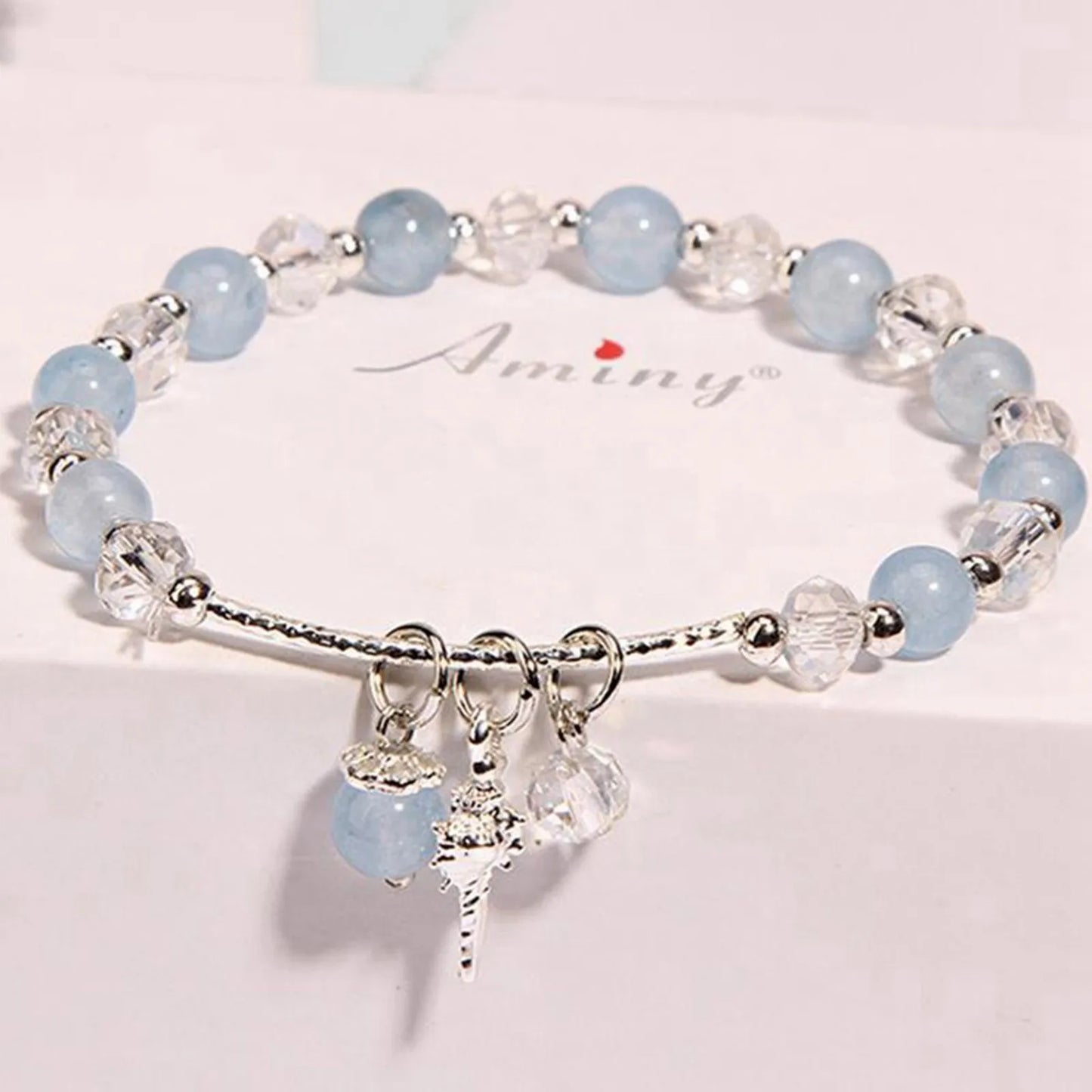 Blue Crystal Bracelet For Love, Healing & Companion - MysticPavilion