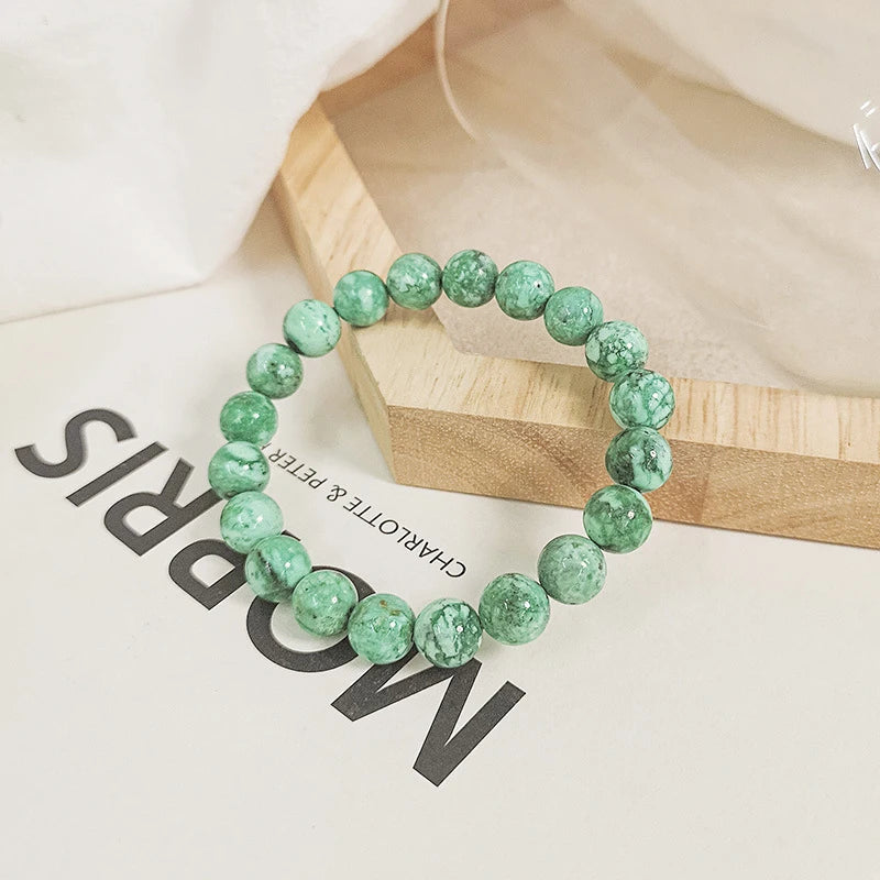 Green Turquoise Beaded Bracelet For Harmony And Balance - MysticPavilion