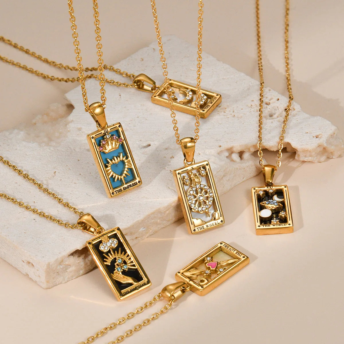 Tarot Card Necklace for Protection