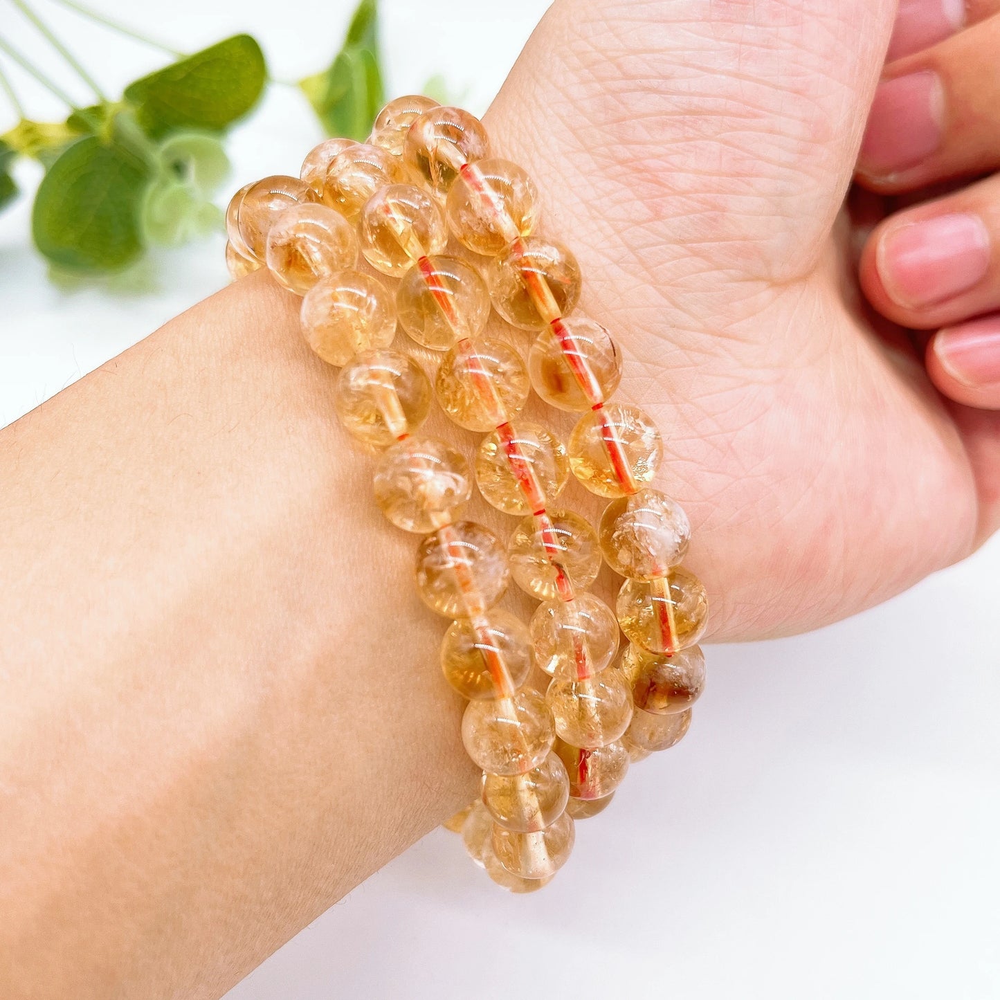 Natural Citrine Beaded Bracelet For Prosperity, Joy, And Creativity - MysticPavilion