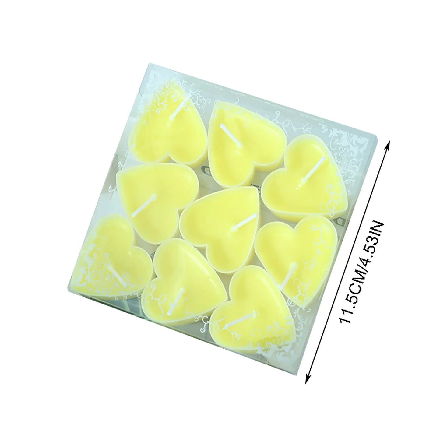 Heart-Shaped Candle 9 Pcs For Spells And Rituals - MysticPavilion
